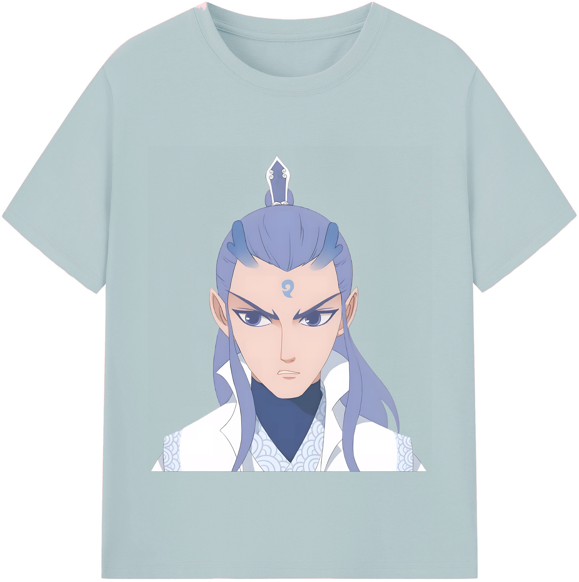 （画像用） Ne Zha 2 ナタ 魔童の大暴れ 綿100％半袖Tシャツ（フロントプリント）